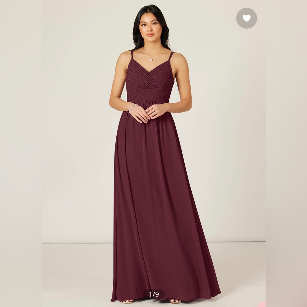 Azazie Blake Dress in Cabernet